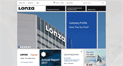 Desktop Screenshot of lonza.com